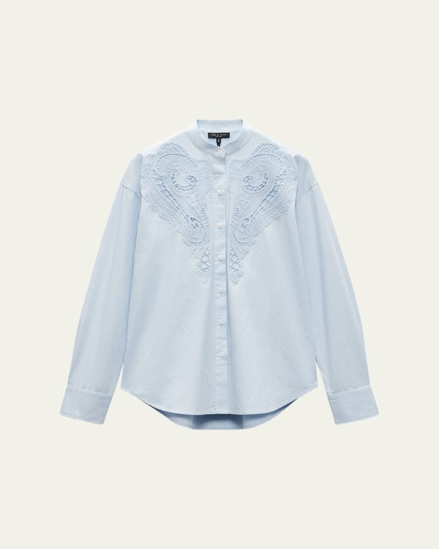 Ainsley Long-Sleeve Embroidered Shirt